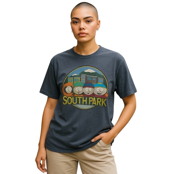 South Park Graphic T-Shirt - Blue 2X - Picture 1 of 6